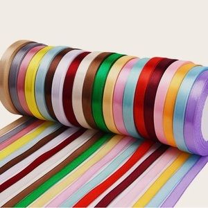 400+Yards Ribbon Satin Assorted Colors Crafting lot